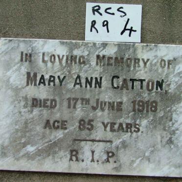 CATTON Mary Ann -1918