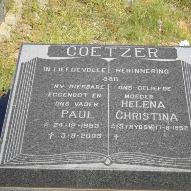 COETZER Paul 1953-2005 &amp; Helena Christina STRYDOM 1952-