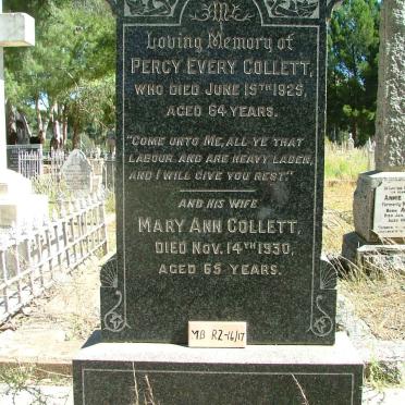 COLLETT Percy Every -1925 &amp; Mary Ann -1930