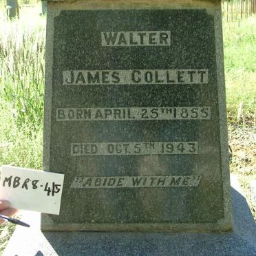 COLLETT Walter James 1855-1943