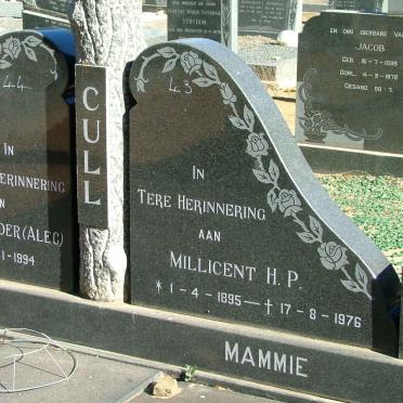CULL James Alexander 1898-1994 &amp; Millicent H.P.1895-1976