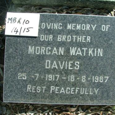 DAVIES Morgan Watkin 1917-1987