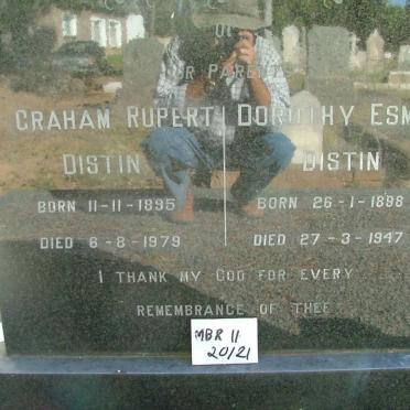 DISTIN Graham Rupert 1895-1979 &amp; Dorothy Esme 1898-1947