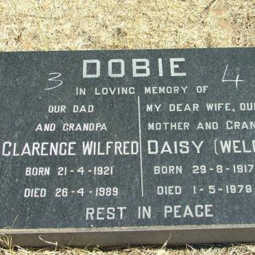DOBIE Clarence Wilfred 1921-1989 &amp; Daisy WELDON 1917-1979