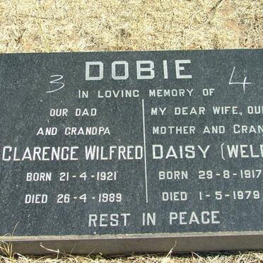 DOBIE Clarence Wilfred 1921-1989 &amp; Daisy WELDON 1917-1979