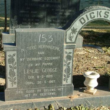 DICKSON Leslie George 1925-1967