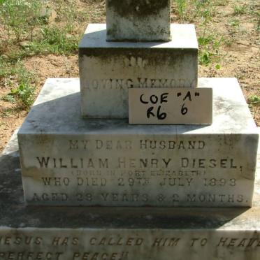 DIESEL William Henry -1898