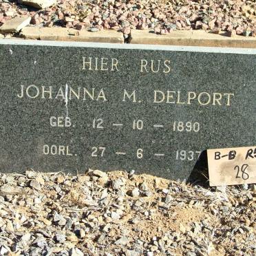 DELPORT Johanna M. 1890-1937