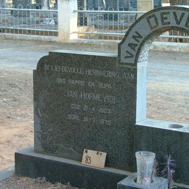 DEVENTER Jan Hofmeyer, van 1903-1975 &amp; Martha Elizabeth JORDAAN 1906-1968 