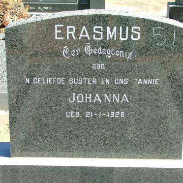 ERASMUS Johanna 1926-