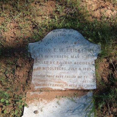 ERICKSON John E.W. 1850-1885