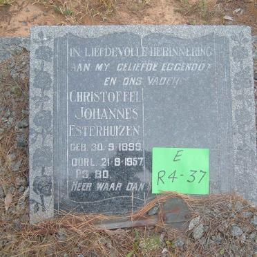 ESTERHUIZEN Christoffel Johannes 1899-1957