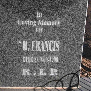 FRANCIS H. -1900