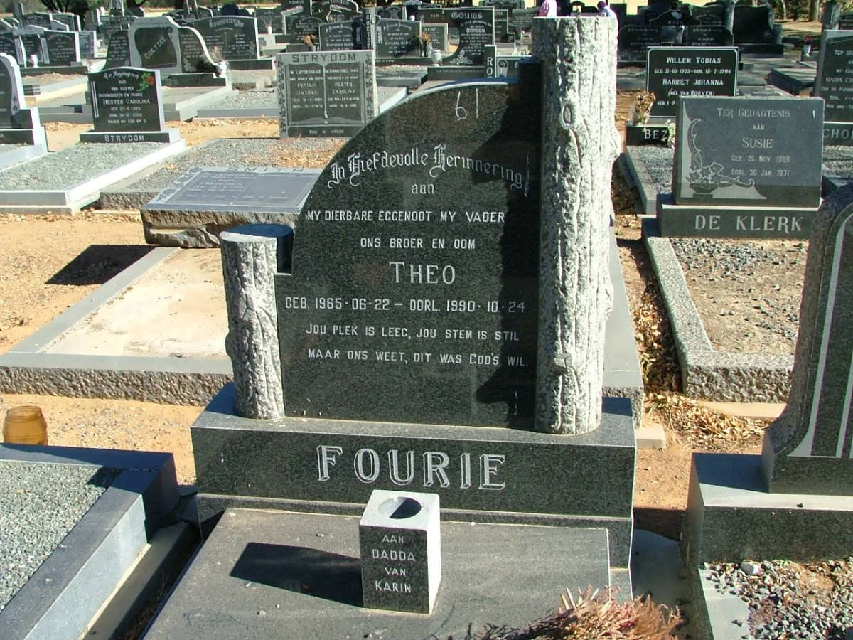FOURIE Theo 1965-1990
