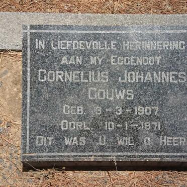 GOUWS Cornelius Johannes 1907-1971 &amp; Catharina Aletta Elizabeth CONRADIE 1907-1988
