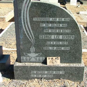GERBER George Lee 1924-1954