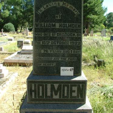 HOLMDEN William -1922