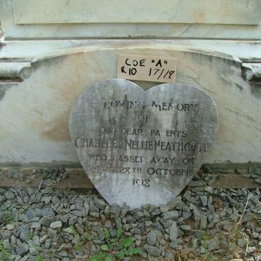 HEATHCOTE Charles -1918 &amp; Nellie -1918