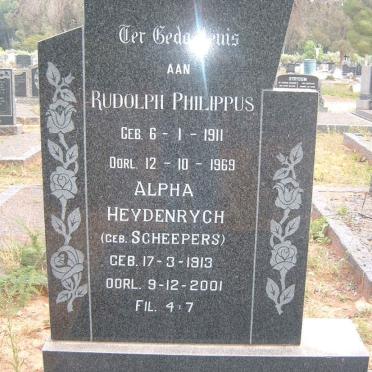 HEYDENRYCH Rudolph Philippus 1911-1969 &amp; Alpha SCHEEPERS 1913-2001