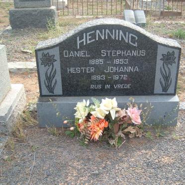 HENNING Daniël Stephanus 1885-1953 &amp; Hester Johanna 1893-1972