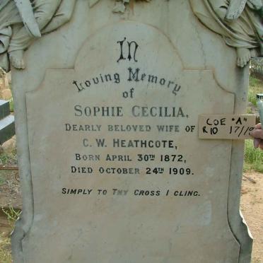 HEATHCOTE Sophie Cecilia 1872-1909