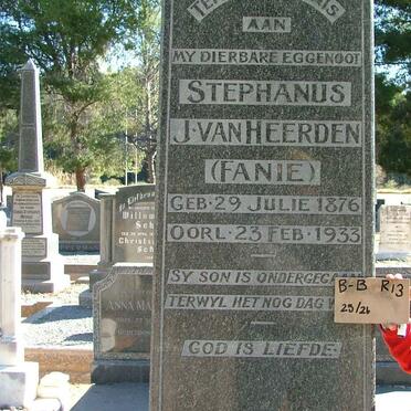 HEERDEN Stephanus J., van 1876-1933