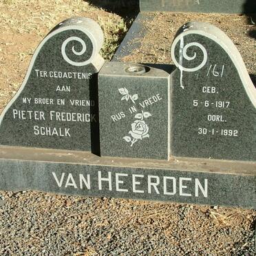 HEERDEN Pieter Frederick Schalk, van 1917-1992