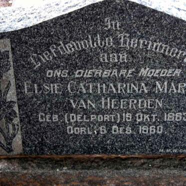 HEERDEN Elsie Catharina Maria, van nee DELPORT 1883-1960