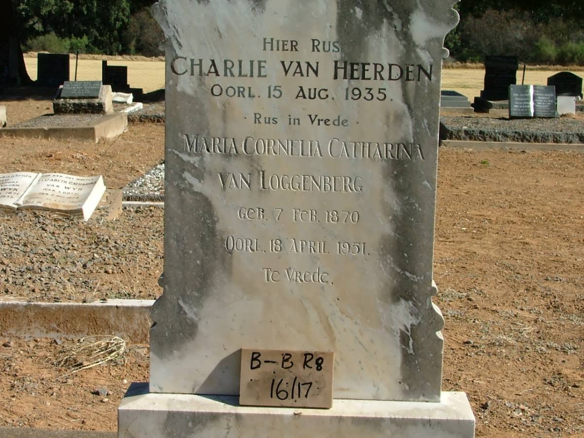 HEERDEN Charlie, van -1935 :: VAN LOGGERENBERG Maria Cornelia 1870-1951