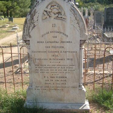 HEERDEN P.L., van 1830-1913 &amp; Anna Catharina Johanna KRUGER 1832-1902