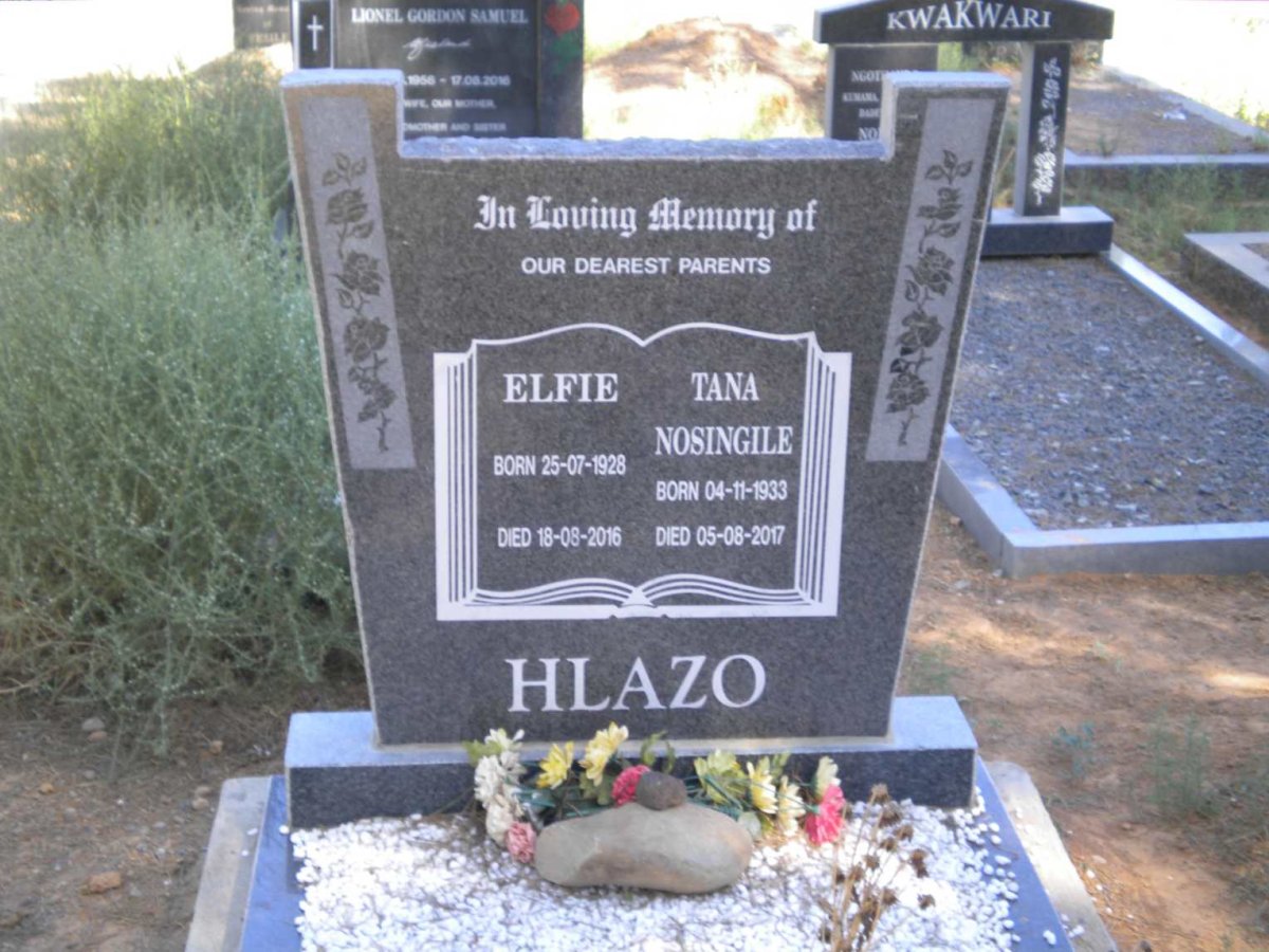 HLAZO Elfie 1928-2016 &amp; Tana Nosingile 1933-2017