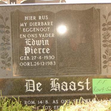 HAAST Edwin Pierre, de 1930-1983