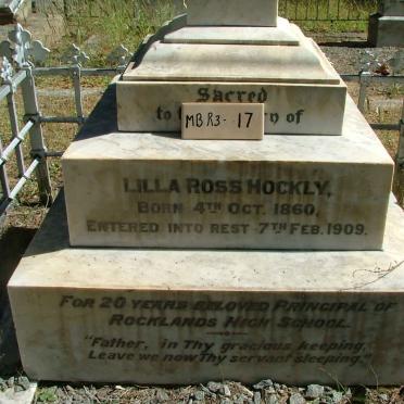 HOCKLY Lilla Ross 1860-1909