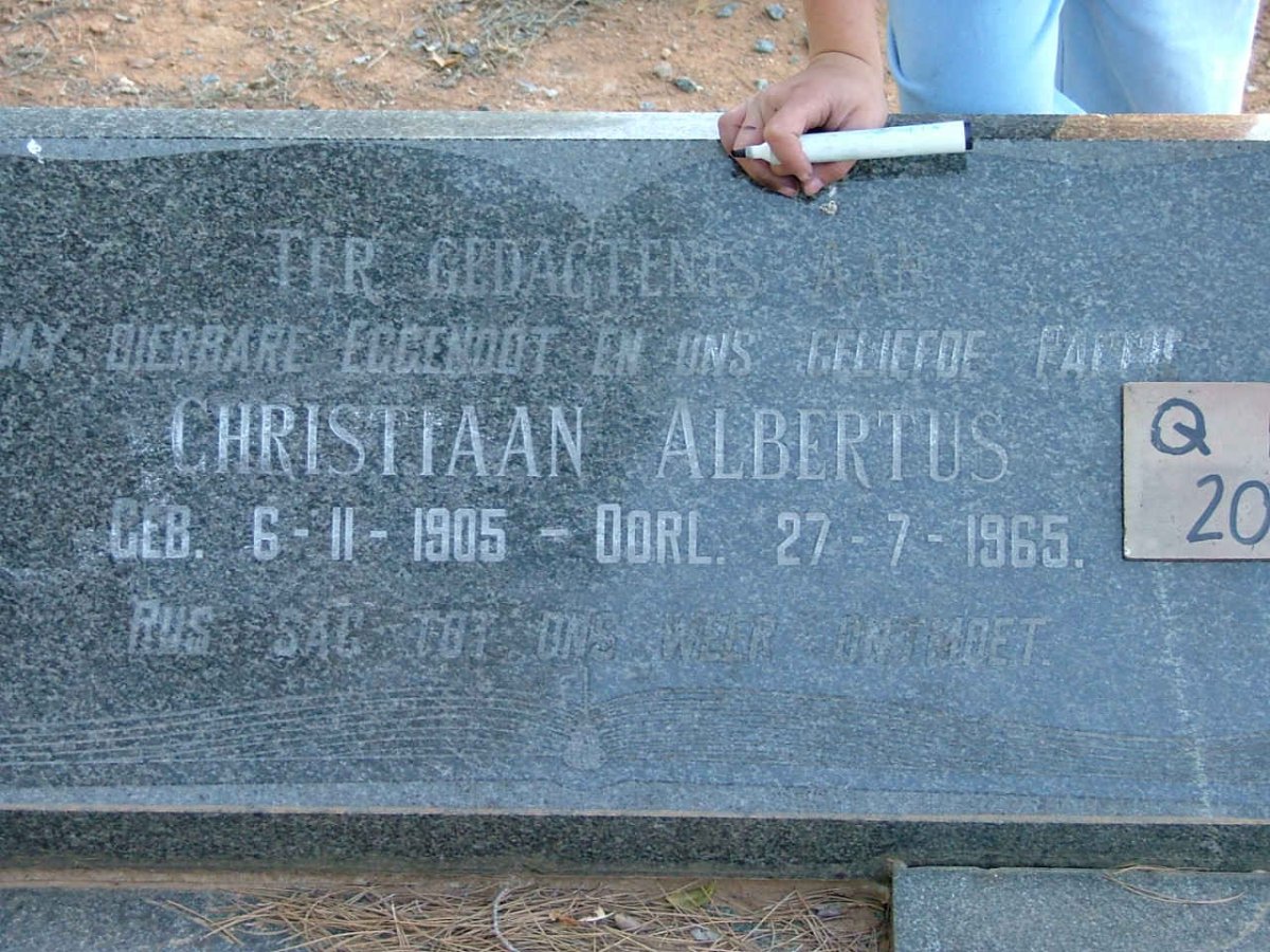 HATTINGH Christiaan Albertus 1905-1965