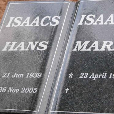 ISAACS Hans 1939-2005 &amp; Maria 1942-