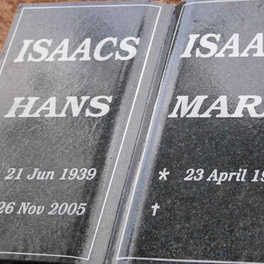 ISAACS Hans 1939-2005 &amp; Maria 1942-