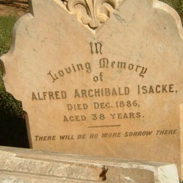 ISACKE Alfred Archibald -1886