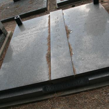 JORDAAN Johannes Lodevicus 1919-2000 & Sarah