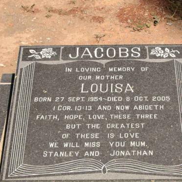 JACOBS Louisa 1954-2005