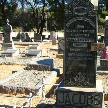 JACOBS Agnes Elizabeth nee THATCHER 1854-1936