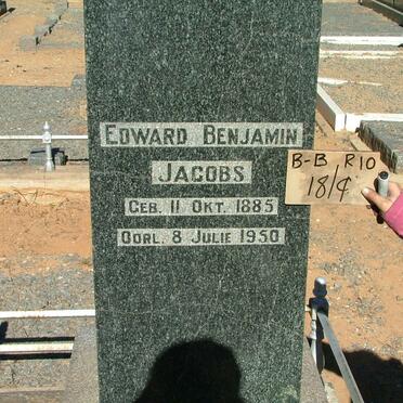 JACOBS Edward Benjamin 1885-1950