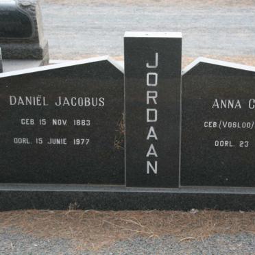 JORDAAN Daniel Jacobus 1883-1977 &amp; Anna Cecilia VOSLOO 1893-1971