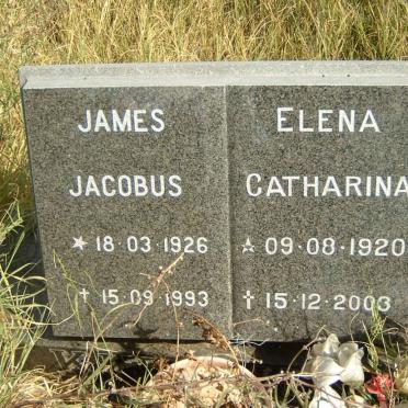 K? James Jacobus 1926-1993 &amp; Elena Catharina 1920-2003
