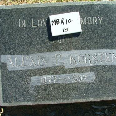 KORSTEN Alexis P. 1877-1932