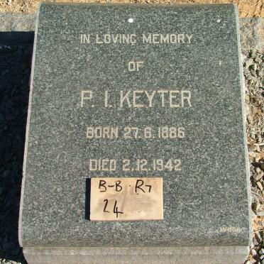 KEYTER P.I. 1886-1942
