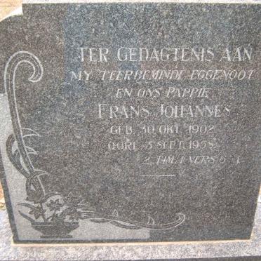 KLERK Frans Johannes, de 1902-1958 &amp; Anna Dorothea 1895-1967