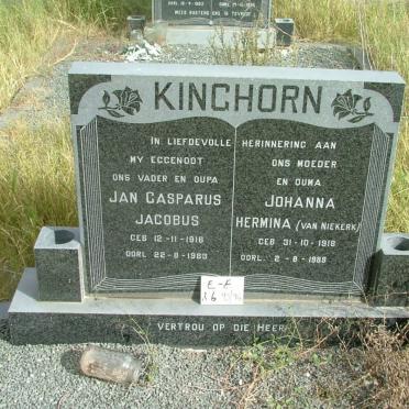 KINGHORN Jan Casparus Jacobus 1916-1983 &amp; Johanna Hermina van NIEKERK 1918-1988