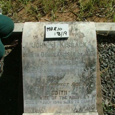 KISSACK John J.1865-19?? &amp; Edith -1946