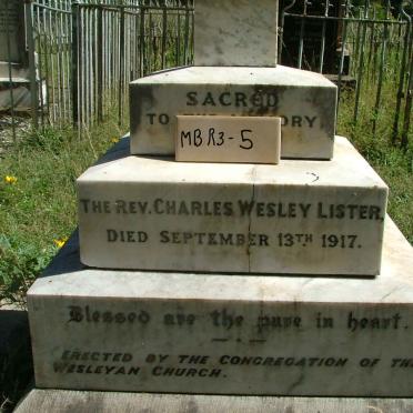 LISTER Charles Wesley -1917