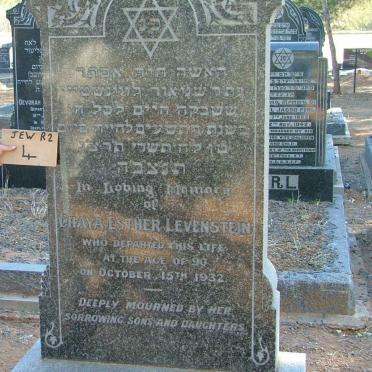 LEVENSTEIN Chaya Esther -1932